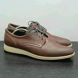 ECCO Shock Point Men’s Brown Leather Lace Up Sneak